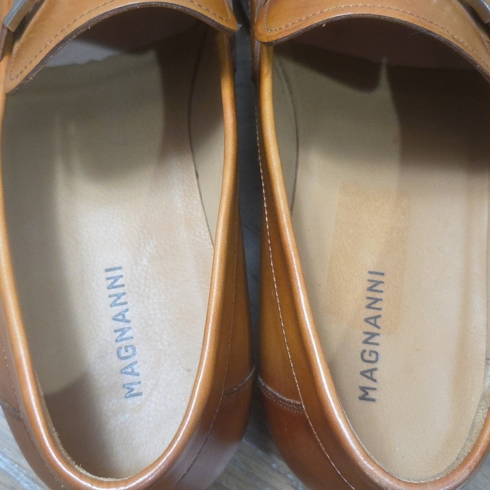 Magnanni Lino Salas Bit Buckle Leather Loafers, Size 8 - Picture 9 of 12